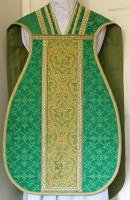 Green French Latin Vestment